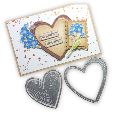 Troqueles Rodaja De Tronco Corazón