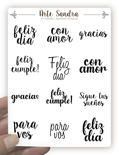 Stickers CRISTAL Buenos Deseos