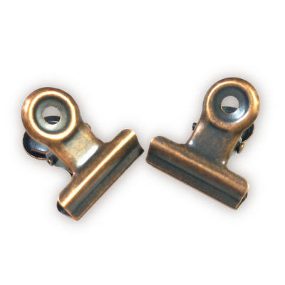 Brochecitos Pinza Cobre Añejo