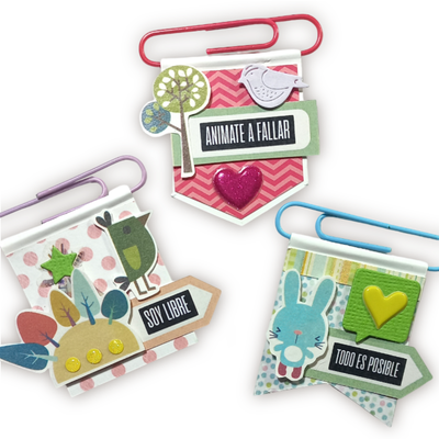 Clips de Colores Grandes X 5u