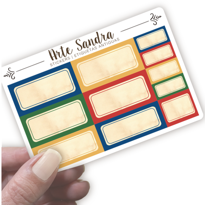 Stickers Etiquetas Antiguas