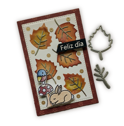 Set Troqueles Hojita con Nervadura