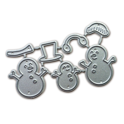 Troqueles Muñequitos De Nieve X 3 NAVIDAD