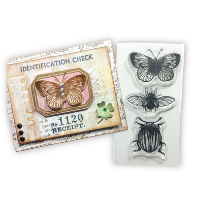 Set de Sellos Mariposa e Insectos