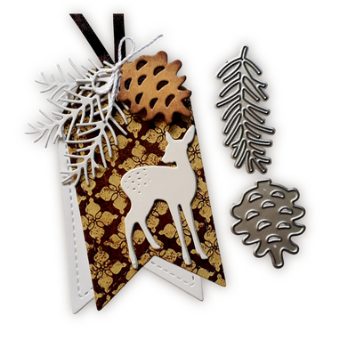 Troqueles Ramita de Pino con Piña