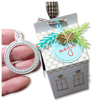 Troquel Mini Tag Con Perforaciones en el contorno