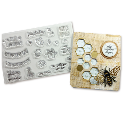 Set de más de 20 Sellos de Frases y Accesorios