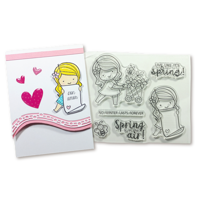 Set de 2 Sellos de Adorables Nenitas