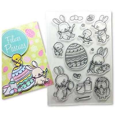 Set de Sellos Conejitos De Pascuas