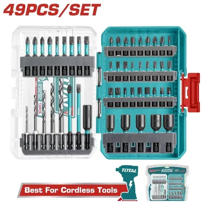 TOTAL KIT DE MECHAS PARA TALADRO 49PCS 