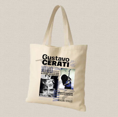 Tote bag de lienzo 35x40cm Cerati "vivo" estampado dtf
