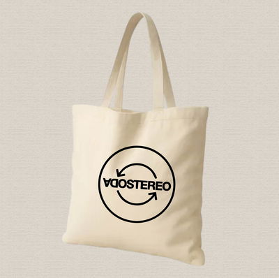 Tote bag de lienzo 35x40cm Soda Stereo logo estampado dtf
