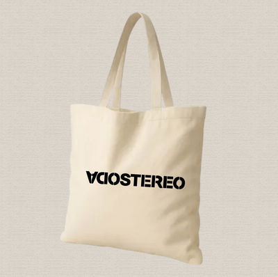 Tote bag de lienzo 35x40cm Soda Stereo logo2 estampado dtf