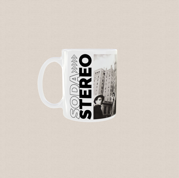 Taza de cerámica sublimada con diseño de Soda Stereo "música ligera"