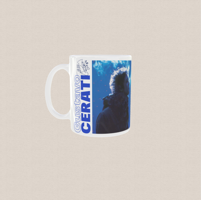 Taza de cerámica sublimada con diseño de Cerari "vivo"