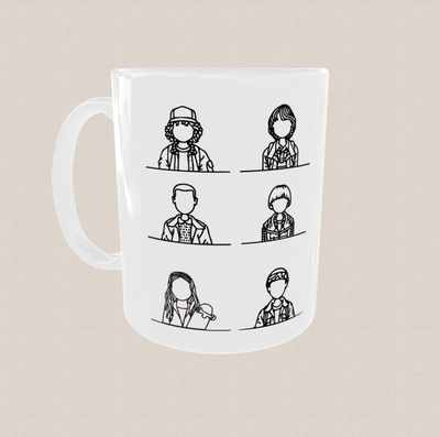 Taza de cerámica stranger things 