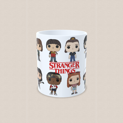 Taza de cerámica stranger things  funko pop