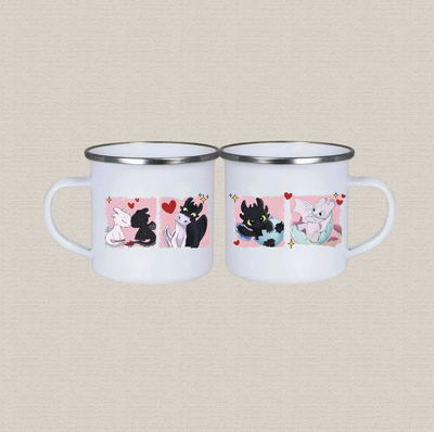 Jarro de acero inoxidable con diseño chimuelo pareja