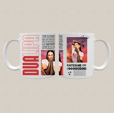Taza de cerámica Dua Lipa "houdini"
