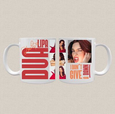 Taza de cerámica Dua Lipa "i dont´give a darm"