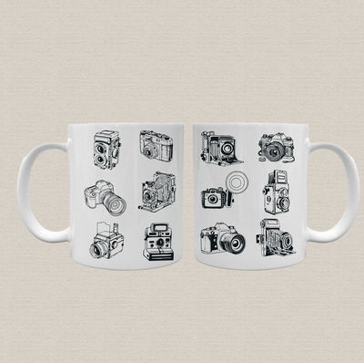 Taza de cerámica con diseño de 12 cámaras