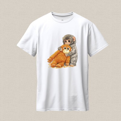 Remera de algodón estampada con diseño Punch