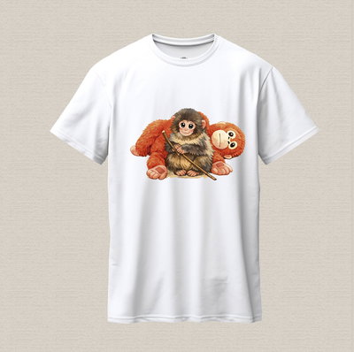 Remera de algodón estampada con diseño Punch