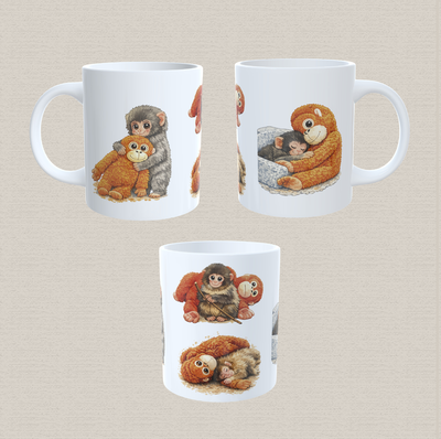 Taza de cerámica sublimada con diseño Punch