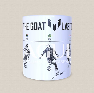 Taza de cerámica "the goat last dance " messi