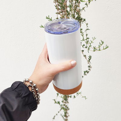 Vaso starbucks base corcho-acero Inoxidable para personalizar sublimado