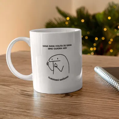 Taza de cerámica "cuadrará mañana"