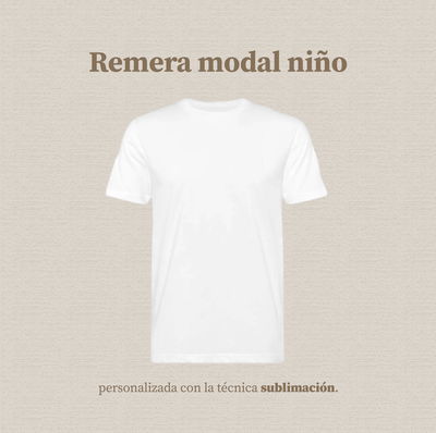 Remera niños personalizada sublimada