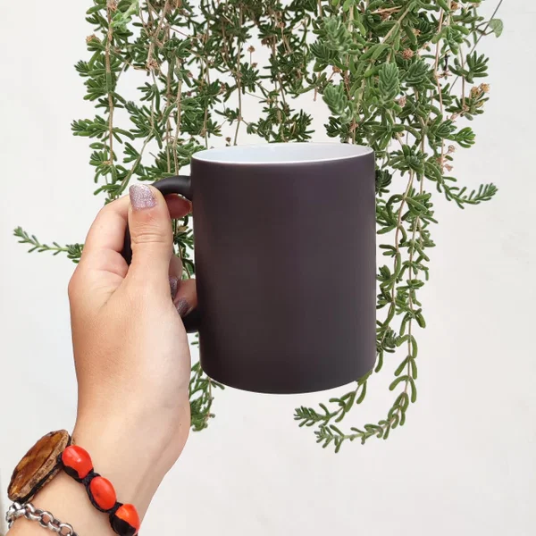 Taza mágica color mate personalizada sublimada