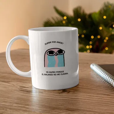 Taza de cerámica "yo sufro porque el balance no me cuadra"