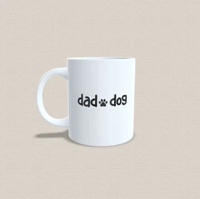 Taza de cerámica dog dad