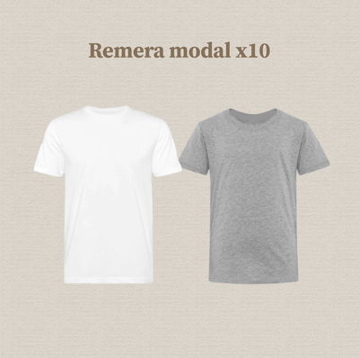 Remeras Modal Sublimadas - Por Mayor (x10)