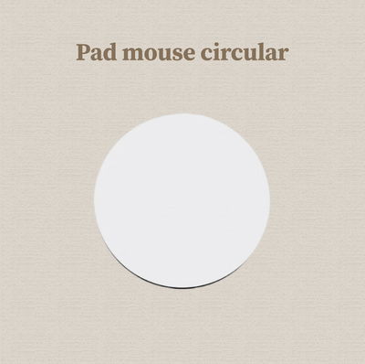 Pad mouse circular personalizado sublimado