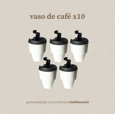 Vasos café sublimados x10