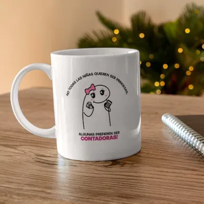 Taza de cerámica "algunas prefieren ser contadoras"