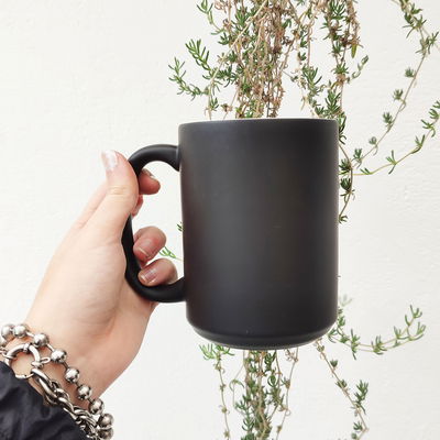 Taza mágica alta cerámica Importada para personalizar