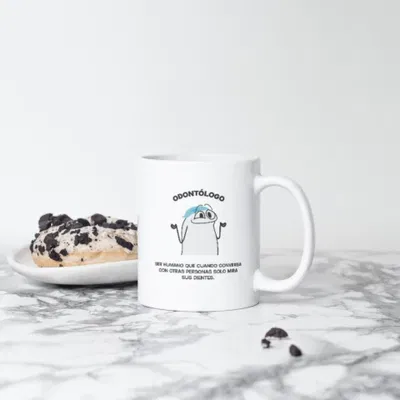 Taza de cerámica odontólogo