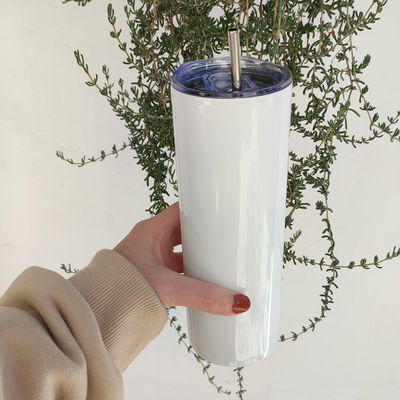 Vaso de acero con sorbete personalizado sublimado