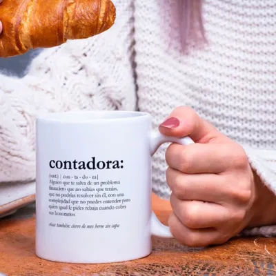 Taza de cerámica "definición contadora"