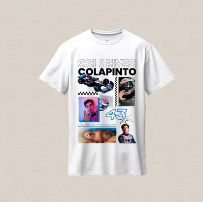 Remera Colapinto celeste en algodón premium estampada dtf