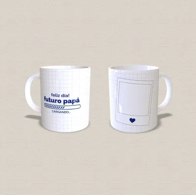 Taza de cerámica "feliz día futuro papá, cargando..."