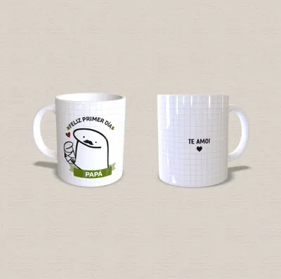 Taza de cerámica "feliz primer día papá"