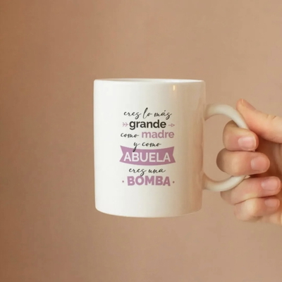 Taza de Cerámica para Mamá y abuela