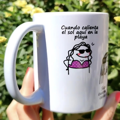 Taza de Cerámica "cuando calienta el sol- Luis Miguel"