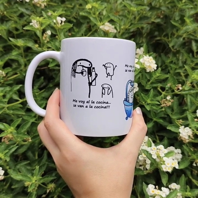 Taza de Cerámica "me pueden dejar estar sola 5 minutos"