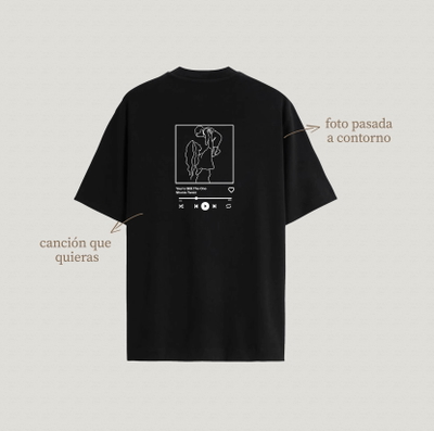 Remera de algodón para Mamá con Foto en Contorno